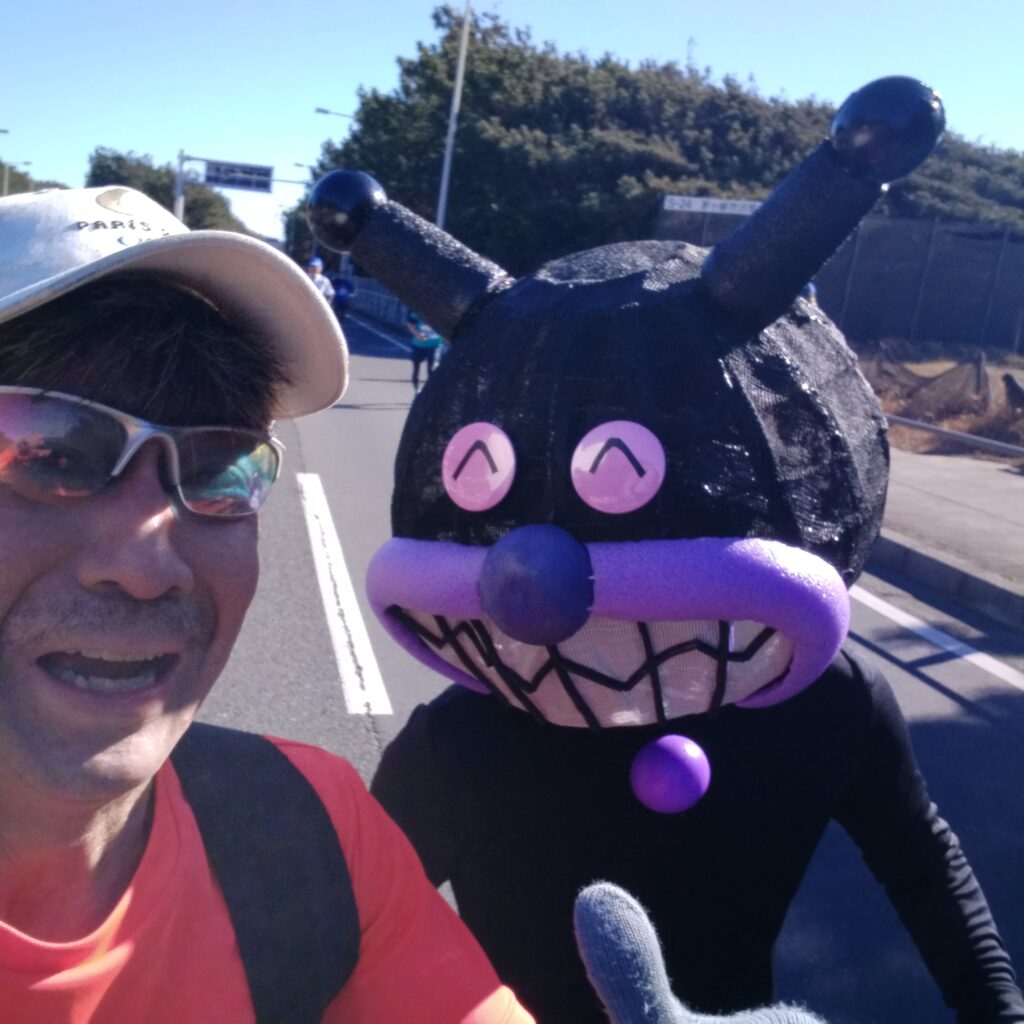 バイキンマンとの2ショット